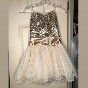 Gold Sequin Prom Homecoming Dress!!